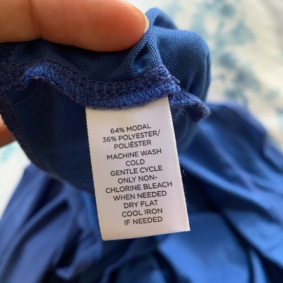 LOFT Blue Halter Blouse - Picture 5 of 5